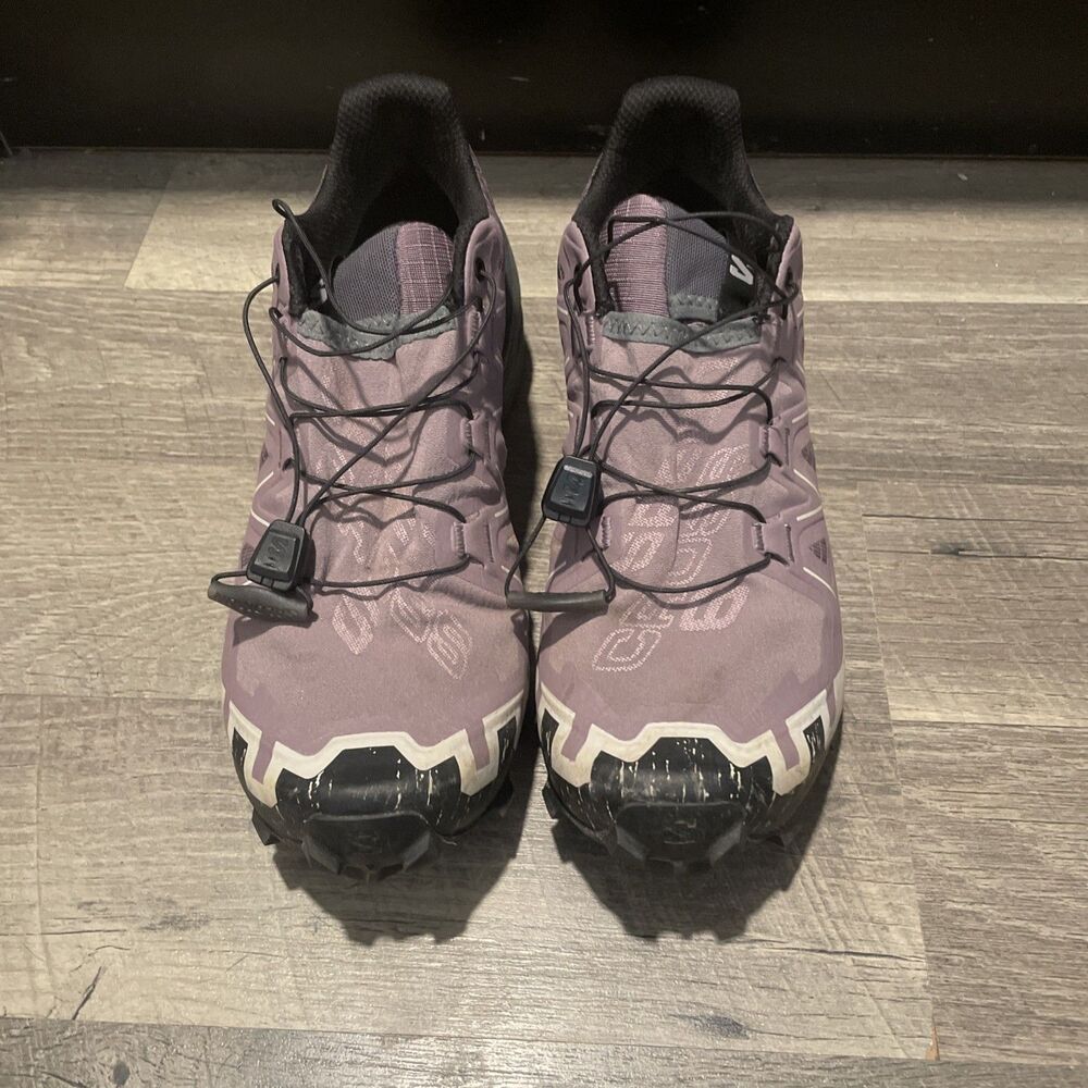 Salomon Speedcross 6 Women’s 8 Moonscape Purple Trail Running Shoes 417632 READ - Picture 4 of 9